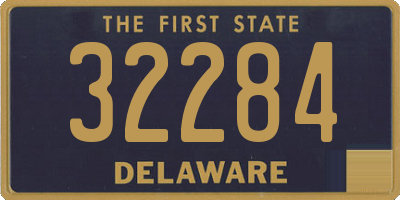 DE license plate 32284