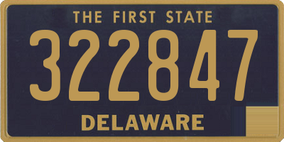 DE license plate 322847