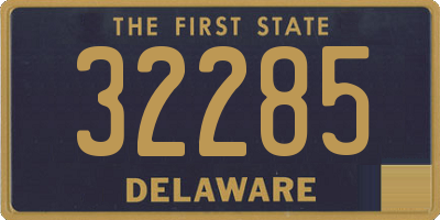 DE license plate 32285