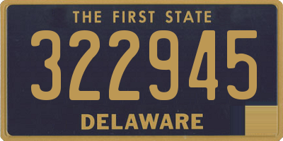 DE license plate 322945