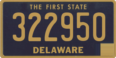 DE license plate 322950