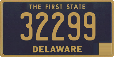 DE license plate 32299