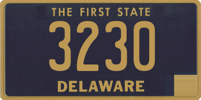 DE license plate 3230