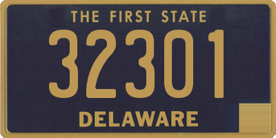 DE license plate 32301