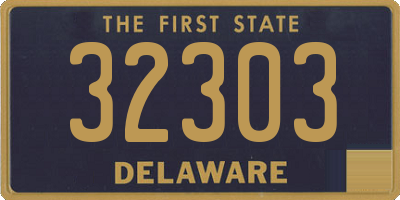 DE license plate 32303