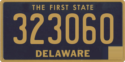 DE license plate 323060