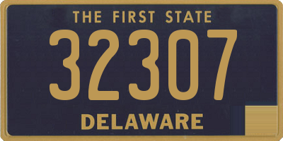 DE license plate 32307