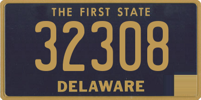 DE license plate 32308