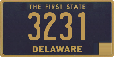 DE license plate 3231