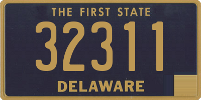 DE license plate 32311