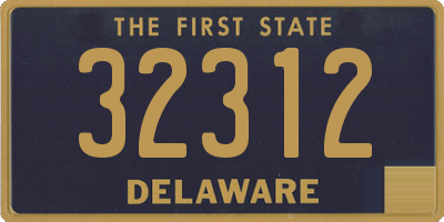 DE license plate 32312