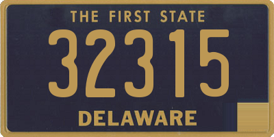 DE license plate 32315