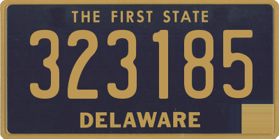DE license plate 323185