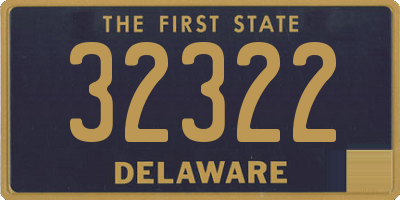 DE license plate 32322