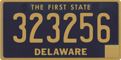 DE license plate 323256