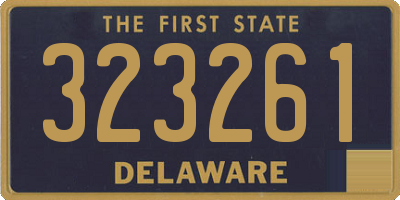 DE license plate 323261