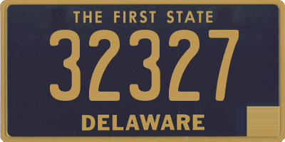 DE license plate 32327