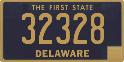 DE license plate 32328