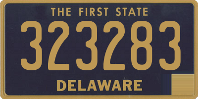 DE license plate 323283