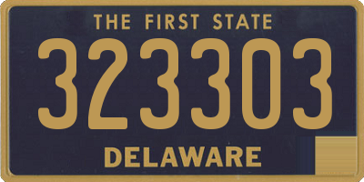 DE license plate 323303