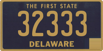 DE license plate 32333