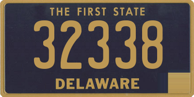 DE license plate 32338