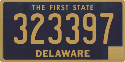 DE license plate 323397