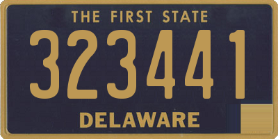 DE license plate 323441