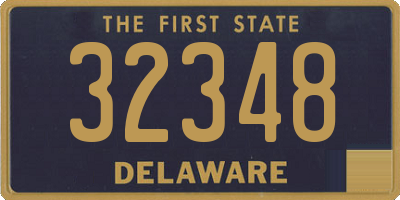 DE license plate 32348