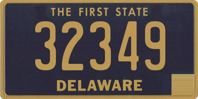 DE license plate 32349