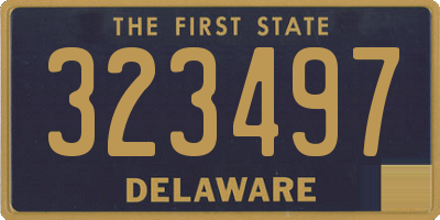DE license plate 323497
