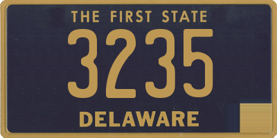 DE license plate 3235