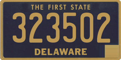 DE license plate 323502