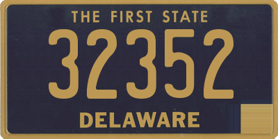 DE license plate 32352