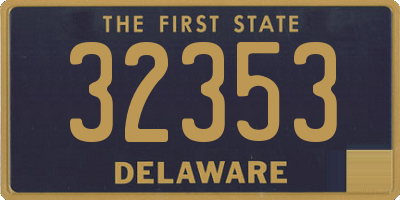 DE license plate 32353