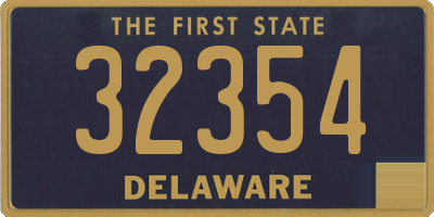 DE license plate 32354