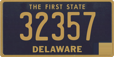 DE license plate 32357