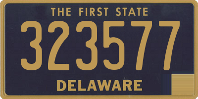 DE license plate 323577