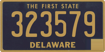 DE license plate 323579
