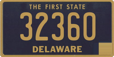 DE license plate 32360