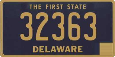 DE license plate 32363