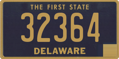 DE license plate 32364