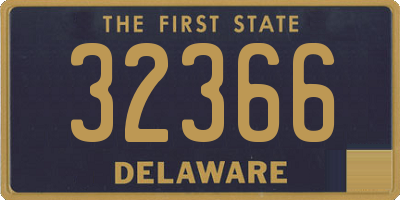 DE license plate 32366