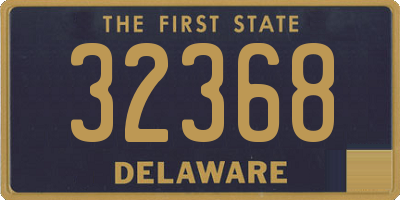 DE license plate 32368