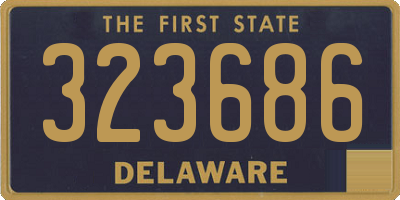 DE license plate 323686