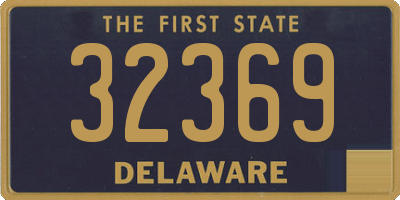 DE license plate 32369