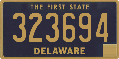 DE license plate 323694