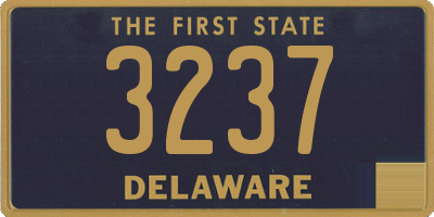 DE license plate 3237