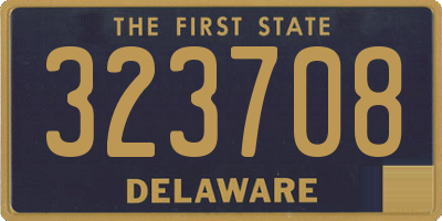 DE license plate 323708