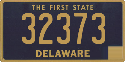 DE license plate 32373